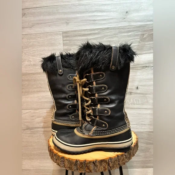 Sorel Joan of Arctic Limited edition Winter Boots leopard print size 6 - Picture 4 of 8